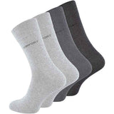 Dark Grey Loose Elastic Socks 8-Pack for Sensitive Legs, Piqué Woven Comfort Band for Even Pressure, Size 39-42 for Men and Women In Australia - Darrahopens