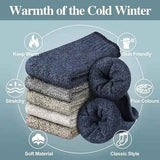 Men's Warm Wool Thermal Socks Pack, Thick Hiking Crew Boot Socks with Soft Breathable Fabric, Size UK 6-11 for Winter Outdoor Casual Wear In Australia - Darrahopens