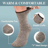 Men's Warm Wool Thermal Socks Pack, Thick Hiking Crew Boot Socks with Soft Breathable Fabric, Size UK 6-11 for Winter Outdoor Casual Wear In Australia - Darrahopens