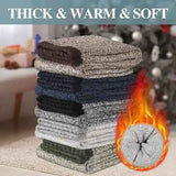Men's Warm Wool Thermal Socks Pack, Thick Hiking Crew Boot Socks with Soft Breathable Fabric, Size UK 6-11 for Winter Outdoor Casual Wear In Australia - Darrahopens