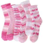 Pink Thick Plush Cozy Winter Socks for Women, Pack of Pairs with Fuzzy Warm Lining, Soft Breathable Fabric for US 5-10, Perfect for Slipper and Outdoor Wear In Australia - Darrahopens
