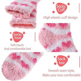 Pink Thick Plush Cozy Winter Socks for Women, Pack of Pairs with Fuzzy Warm Lining, Soft Breathable Fabric for US 5-10, Perfect for Slipper and Outdoor Wear