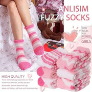 Pink Thick Plush Cozy Winter Socks for Women, Pack of Pairs with Fuzzy Warm Lining, Soft Breathable Fabric for US 5-10, Perfect for Slipper and Outdoor Wear In Australia - Darrahopens