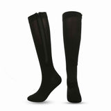 Black Zipper Compression Socks 2 Pairs for Men Women, Easy On-Off with Skin Protection Zipper, Closed Toe Medical Stocking for Varicose Veins and Edema S/M In Australia - Darrahopens
