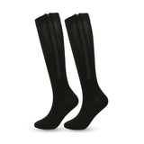 Black Zipper Compression Socks 2 Pairs for Men Women, Easy On-Off with Skin Protection Zipper, Closed Toe Medical Stocking for Circulation and Swelling L/XL In Australia - Darrahopens