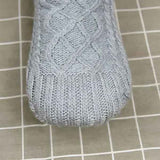 Gray TS-Knitted Velvet Wool Anti-Slip Slippers for Home, V-Shaped Comfort Fit, Size 35-39 with Non-Slip Sole for Yoga Travel and Office Use In Australia - Darrahopens
