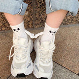 White and Black Magnetic Couple Socks 2 Pairs, Cute Hand-Holding Design with Magnets, Soft Breathable Cotton for Fun Gifts and Party Favors In Australia - Darrahopens