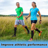 Unisex Knee-High Compression Socks 6 Pairs for Running Sports Travel Flying Cycling, 360-Degree Stretch Breathable S/M with Upgraded Nylon for Muscle Support In Australia - Darrahopens