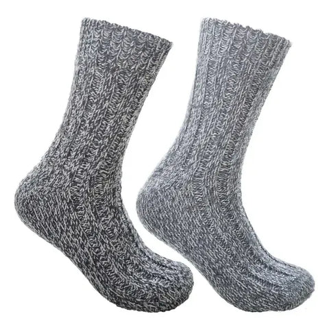 Grey Rag Socks 2-Pack, Classic Wool Blend in Light Grey and Anthracite, Soft Breathable Comfort for Everyday Wear, Size 35-38 EU for Men Women In Australia - Darrahopens