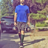 Gray Calf Compression Support Socks 1 Pair, Lightweight Breathable Nylon Improves Blood Circulation and Reduces Muscle Fatigue for Sports and Daily Wear In Australia - Darrahopens