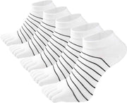 Women's Cotton Toe Socks 5 Pairs for Yoga Running, Five Finger Separated Design Reduces Friction Blisters, Breathable Moisture-Wicking Low-Cut Athletic Socks In Australia - Darrahopens
