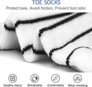 Women's Cotton Toe Socks 5 Pairs for Yoga Running, Five Finger Separated Design Reduces Friction Blisters, Breathable Moisture-Wicking Low-Cut Athletic Socks In Australia - Darrahopens