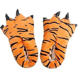 Unisex Animal Paw Clog Slippers Chicken Bird Foot Cow Tiger Giraffe Design, Soft Fleece Lined Non-Slip Sole, Size L 40-45 for Fun Halloween Party and Home Wear In Australia - Darrahopens