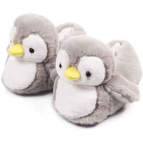 Cute Penguin Plush Slippers for Women, Fun and Cozy Fluffy House Shoes with Soft Cotton Interlayer and Non-Slip Sole, Perfect Gift for US 5-8 In Australia - Darrahopens