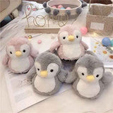 Cute Penguin Plush Slippers for Women, Fun and Cozy Fluffy House Shoes with Soft Cotton Interlayer and Non-Slip Sole, Perfect Gift for US 5-8 In Australia - Darrahopens