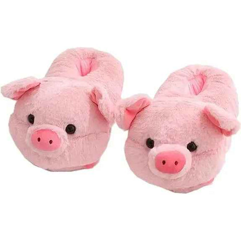 Pink Cute Pig Cartoon Animal Slippers for Women, Warm Plush Lining Soft Breathable Non-Slip Thick Sole, Available in Sizes 36-44 for Cozy Home Wear In Australia - Darrahopens