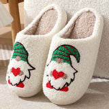 Winter Christmas Cotton Slippers for Women Dwarfs Size 39-40, Suede Upper TPR Sole Non-Slip Warm Thickened Home Shoes for Cold Season In Australia - Darrahopens