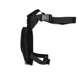 Water-Resistant Oxford Leg Bag with Adjustable Waist and Thigh Straps, Compact Motorcycle Crossbody Bag for Cycling, Hiking and Travel