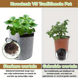 4 Pieces 38 L Grow Bags with Handles and Harvest Window, Breathable Planter Bags for Potatoes, Carrots and Vegetables, Green