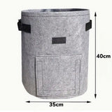 4 Pieces 38 L Grow Bags with Handles and Harvest Window, Breathable Planter Bags for Potatoes, Carrots and Vegetables, Green In Australia - Darrahopens