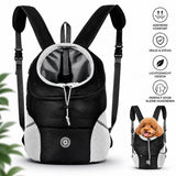 Pet Carrier Backpack with Breathable Mesh Panels, Safety Strap and Adjustable Shoulder Straps for Small Dogs and Cats, Black, Size L In Australia - Darrahopens