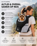 Pet Carrier Backpack with Breathable Mesh Panels, Safety Strap and Adjustable Shoulder Straps for Small Dogs and Cats, Black, Size L In Australia - Darrahopens