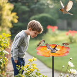 Bird Bath on Pedestal, Outdoor Bird Baths, Standing Bird Drinking Bowl, Bird Water Bath, For Garden, Lawn, Patio In Australia - Darrahopens