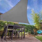 Shade Cloth, 4x4 m, Triangle, Anthracite, for Garden, Patio and Outdoor Shade, with UV Protection and Reinforced Corner Rings In Australia - Darrahopens
