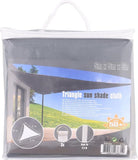 Shade Cloth, 4x4 m, Triangle, Anthracite, for Garden, Patio and Outdoor Shade, with UV Protection and Reinforced Corner Rings