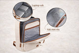 Women's Laptop Bag, 24L, Travel Bag, With charging port, Laptop compartment, Lockable drying compartment, Laptop backpack, Beige In Australia - Darrahopens
