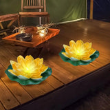 2 Pieces Solar Lotus Lighting, Floating LED Lights, Solar Garden Lighting, Garden Lights, Garden Decorative Lights, Outdoor Lighting