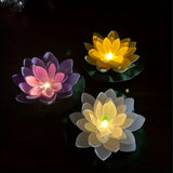 2 Pieces Solar Lotus Lighting, Floating LED Lights, Solar Garden Lighting, Garden Lights, Garden Decorative Lights, Outdoor Lighting In Australia - Darrahopens