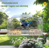 Window Birdhouse, Transparent, With Suction Cups, Feeding Station, for Attracting and Watching Small Wild Birds from Your Window at Home In Australia - Darrahopens