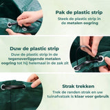 Sustainable Garden Waste Bag 500L, Extra Large, Foldable Garden Bag, Big Bag, Rubble Bag, Green Waste, Leaf Bag, Waterproof In Australia - Darrahopens