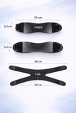 1 Piece Adjustable Knee Brace with Breathable Support Straps, Lightweight Knee Protector for Sports, Walking and Running, Black In Australia - Darrahopens