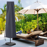 Waterproof 600D Parasol Cover with Zipper, Drawstring and Storage Pouch for Cantilever and Standing Parasols, Black, 190 x 50 x 30 cm In Australia - Darrahopens