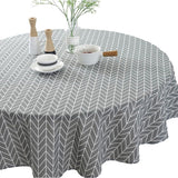 Round oilcloth, outdoor oilcloth, Washable, Easy to clean, non slip, Picnic Home Decorative Fabric, Dust, repellent, Decorative Grey, 150 cm In Australia - Darrahopens
