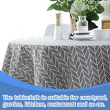 Round oilcloth, outdoor oilcloth, Washable, Easy to clean, non slip, Picnic Home Decorative Fabric, Dust, repellent, Decorative Grey, 150 cm In Australia - Darrahopens