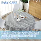 Round oilcloth, outdoor oilcloth, Washable, Easy to clean, non slip, Picnic Home Decorative Fabric, Dust, repellent, Decorative Grey, 150 cm In Australia - Darrahopens