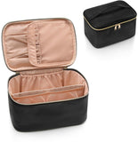 Storage Bag, Portable Bag, Cosmetic Travel Bag, Makeup Case, Large Capacity Organizer, Travel with Handle and Distribution, Black