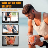 1 Pair Bamboo knee brace, Sports knee brace for men and women, Compression knee brace for running and training grey, XL