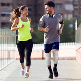 1 Pair Bamboo knee brace, Sports knee brace for men and women, Compression knee brace for running and training grey, XL