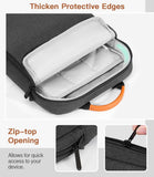 Water-Repellent Laptop Sleeve with Extra Storage Compartments, Protective Carry Case for 22.9 to 27.9 cm Laptops, Black and Grey In Australia - Darrahopens