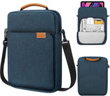 Water-Repellent Laptop Sleeve with Extra Storage Compartments, Protective Carry Case for 22.9 to 27.9 cm Laptops, Blue In Australia - Darrahopens