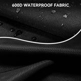 waterproof BBQ cover, round BBQ cover, Waterproof barbecue cover, portable cover, UV resistant cover, 90 x 55 x 27 cm, black In Australia - Darrahopens