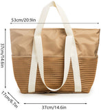 Women's Beach Bag, Beach Bag for the Whole Family, Waterproof Mesh Beach Bag, Fashionable and Versatile Bag for Beach, XXL Brown In Australia - Darrahopens