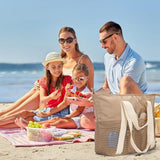 Women's Beach Bag, Beach Bag for the Whole Family, Waterproof Mesh Beach Bag, Fashionable and Versatile Bag for Beach, XXL Brown In Australia - Darrahopens