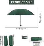Mini Umbrella, Windproof Snow Umbrella, With Storage Box, 6 Rib Mini Travel Umbrella, Foldable Umbrella, Compact Umbrella, 90cm