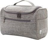 Toiletry Bag with Hanging Hook, Womens Cosmetic Organizer with Multiple Compartments for Makeup, Toiletries and Travel Essentials, Grey In Australia - Darrahopens