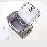 Toiletry Bag with Hanging Hook, Womens Cosmetic Organizer with Multiple Compartments for Makeup, Toiletries and Travel Essentials, Grey In Australia - Darrahopens